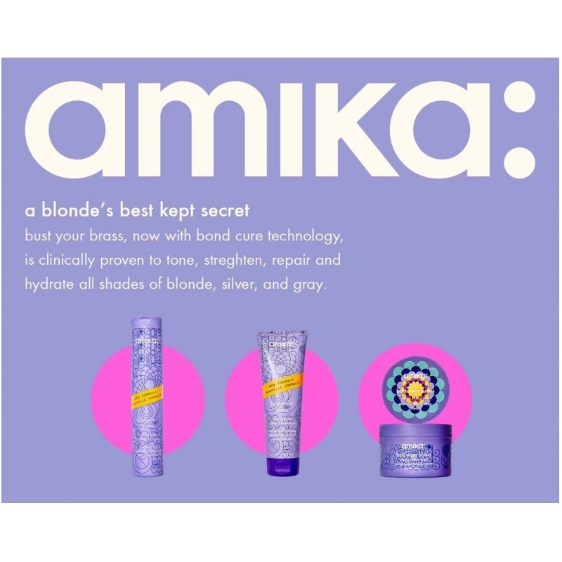 Amika Bust Your Brass Cool Blonde Repair Conditioner Ml