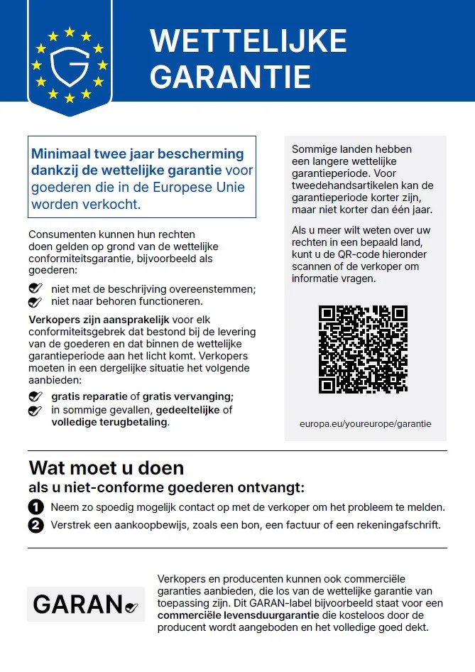Wettelijke garantie