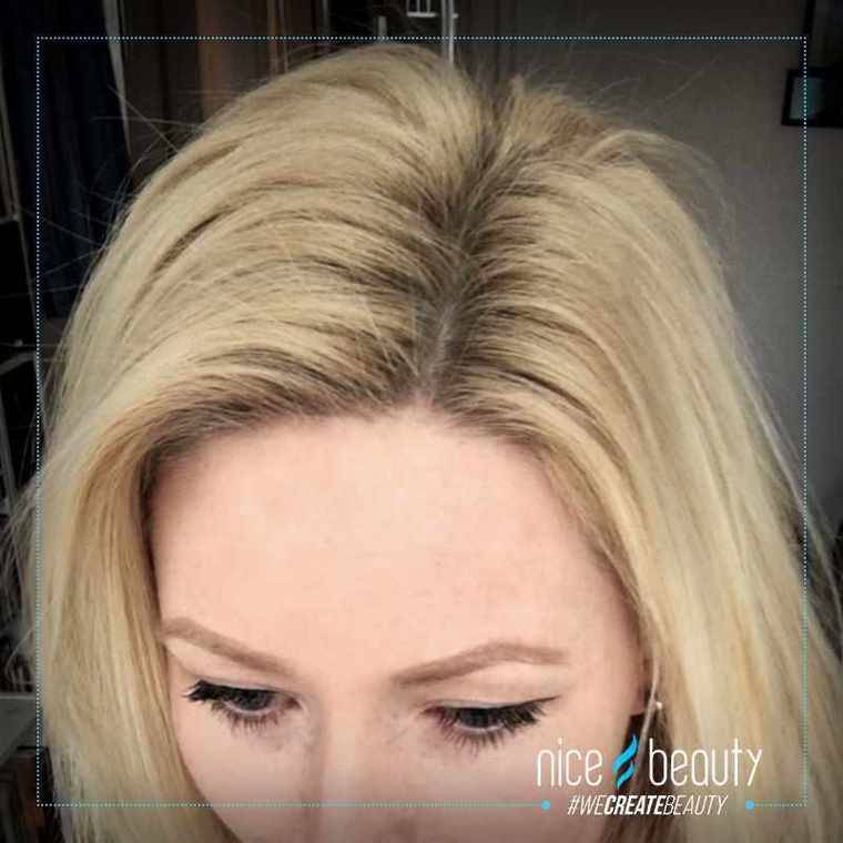 Frisch gewaschene Haare ohne Ansatz! DANKE!