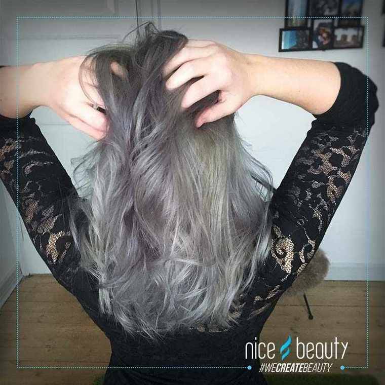 Notesbog Diagnose Indskrive Granny hair med Direct Colour
