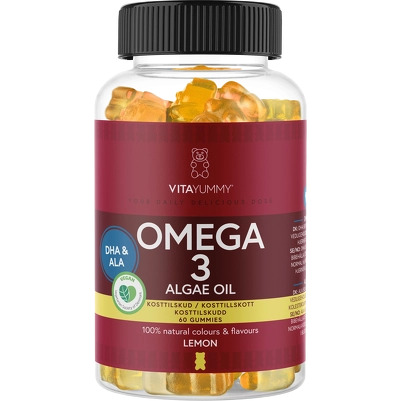 VitaYummy Omega 3 Algae Oil 60 Pieces - Lemon