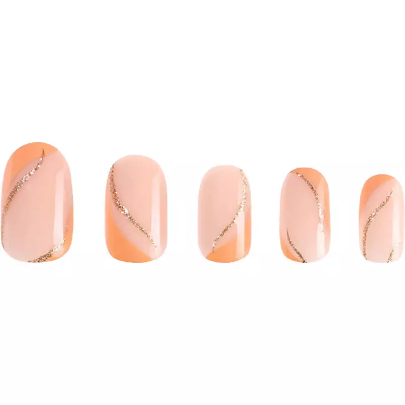 DUFFBeauty Reusable Press-On Manicure Nails - Golden Peach thumbnail
