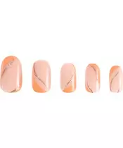 DUFFBEAUTY Reusable Press-On Manicure Nails - Golden Peach