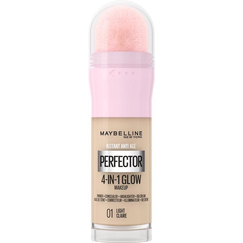 Se Maybelline New York Instant Perfector 4-in-1 Glow Makeup 20 ml - 01 Light hos NiceHair.dk