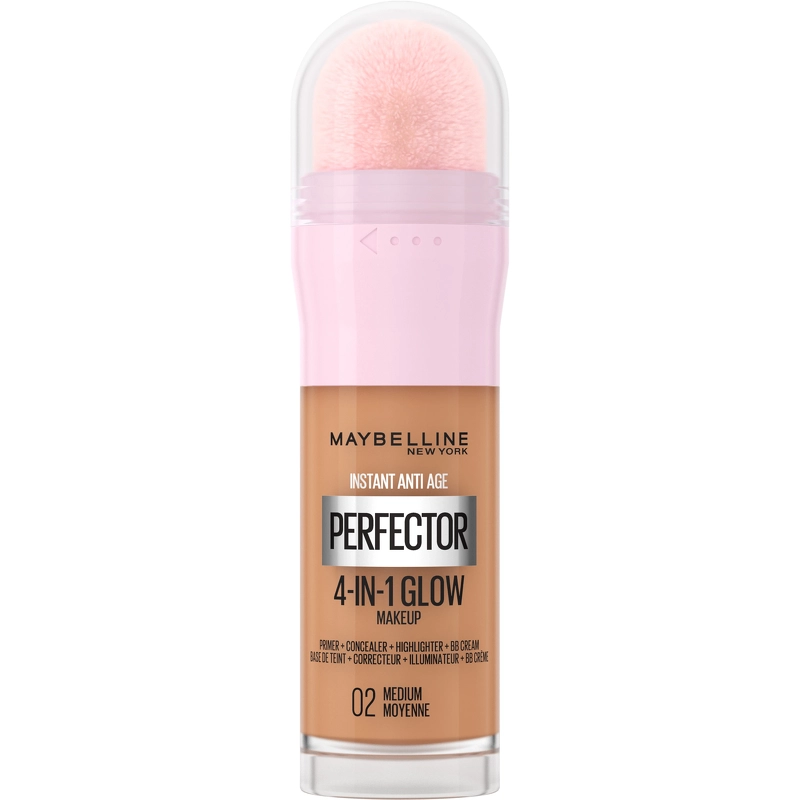 Se Maybelline - Instant Perfector 4-in-1 Glow Makeup - 02 Medium hos NiceHair.dk