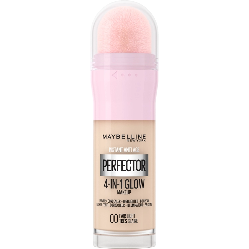 Se Maybelline - Instant Perfector 4-in-1 Glow Makeup - 00 Fair Light hos NiceHair.dk
