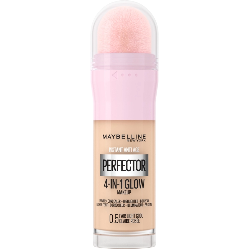 Se Maybelline New York Instant Perfector 4-in-1 Glow Makeup 20 ml - 0.5 Fair Light Cool hos NiceHair.dk