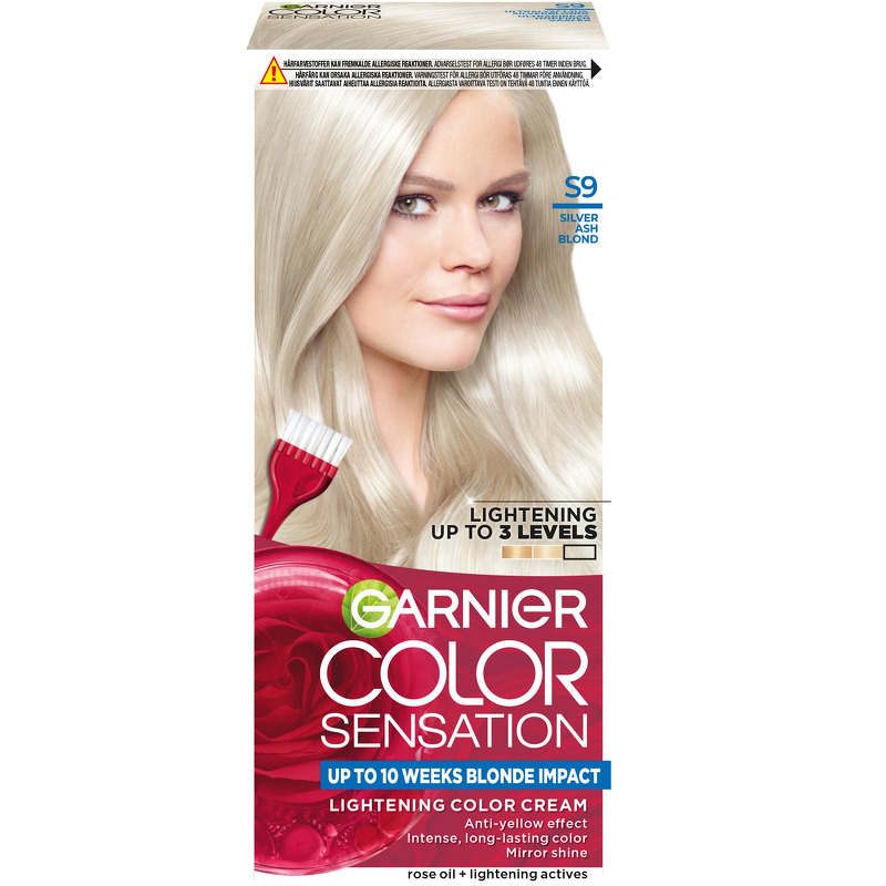 Garnier Color Sensation Lightening Permanent Color Cream - S9 Silver Ash Blond