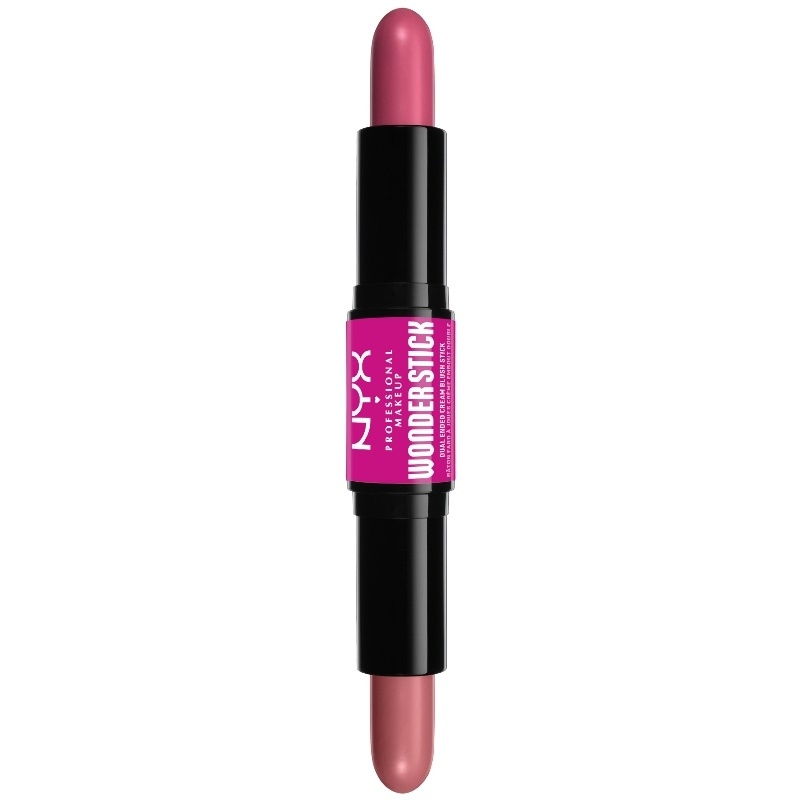 NYX Prof. Makeup Wonder Stick Dual-Ended Cream Blush Stick 8 gr. - 01 Light Peach + Baby Pink thumbnail