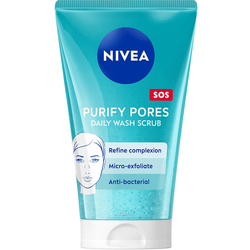 Nivea Pore Purifying Refining Daily Wash Scrub 150 ml