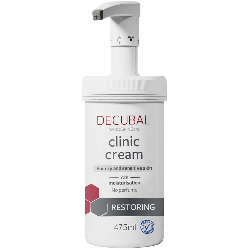 Bodycreme, Decubal Clinic Cream, med pumpe, 475 g, uden parfume