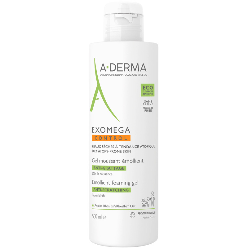 A-DERMA Exomega Control Foaming Gel 500 ml