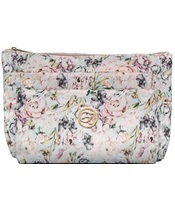 Gillian Jones 3 Room Cosmetics Bag - Flower Print 10009-752