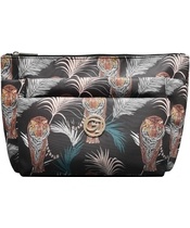 Gillian Jones 3 Room Cosmetics Bag - Palm Print 10009
