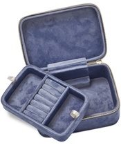 Gillian Jones Jewellery Box Velour L - Blue 11068