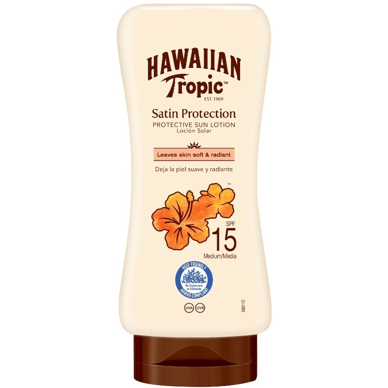 Hawaiian Tropic Satin Protection Sun Lotion SPF 15 - 180 ml thumbnail