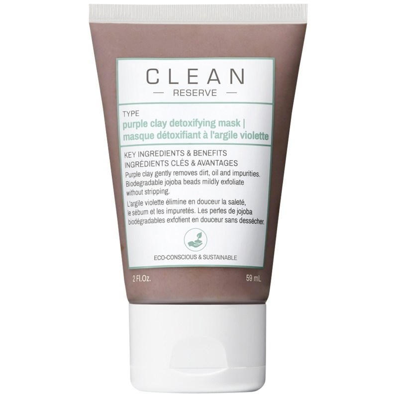 Clean Perfume Reserve Hair & Body Purple Clay Detoxifying Face Mask 59 ml thumbnail