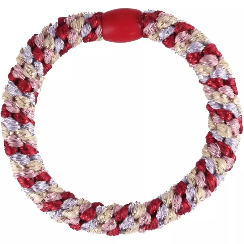 By Stær BRAIDED Hairtie - Multi Red/Purple/Pink/Gold thumbnail