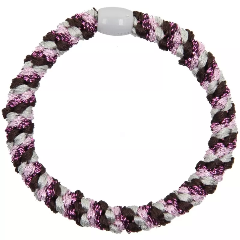 By Stær BRAIDED Hairtie - Multi Pink/Grey/Purple thumbnail