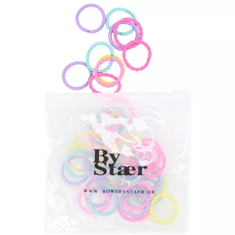 By Stær Mini Hairbands 50 pieces - Mix 1