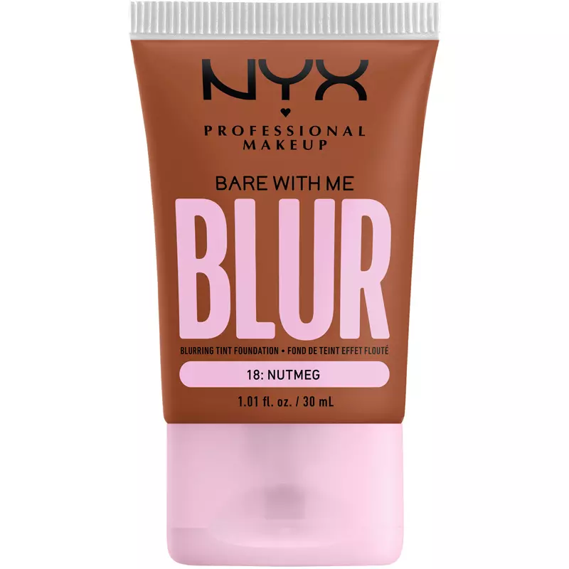 NYX Prof. Makeup Bare With Me Blur Tint Foundation 30 ml - 18 Nutmeg thumbnail