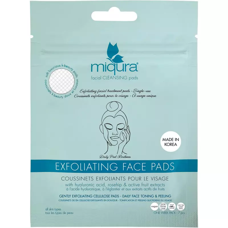 Miqura Exfoliating Facial Pads 7 Pieces thumbnail