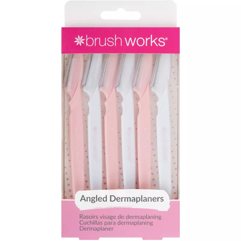 Brushworks Angled Dermaplaners (Pack of 6)