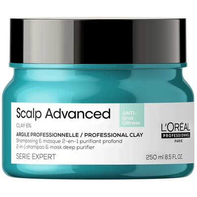L'Oréal Professionnel Scalp Advanced Anti-Oiliness 2-In-1 Deep Purifyer Clay 250 ml