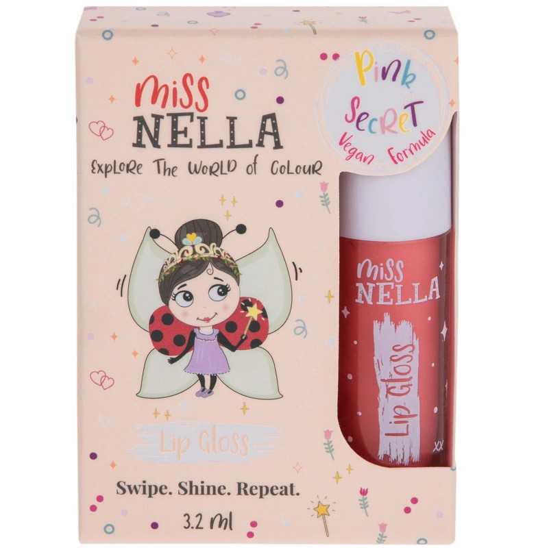 Se Miss NELLA Lip Gloss 3,2 ml - Pink Secret hos NiceHair.dk