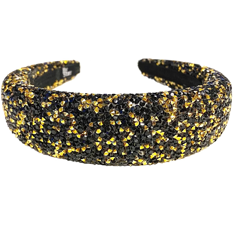 By Stær LIN Hairband - Glitter Black/Gold