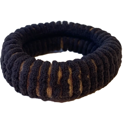 By Stær LEA Hairtie - Stripe Black/Beige