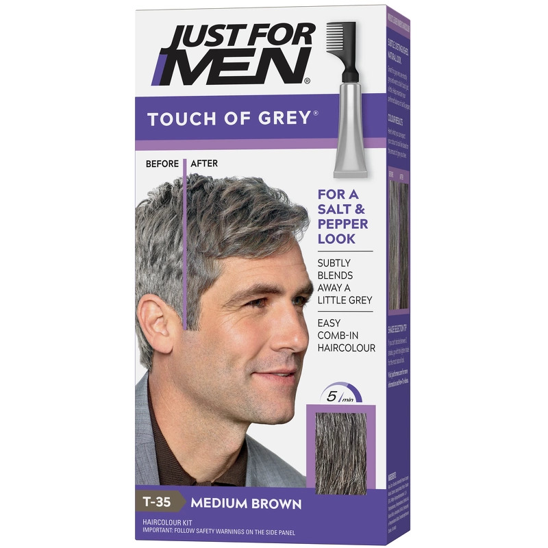 Just For Men Touch of Grey Hårfarve Medium Brown (1 stk)