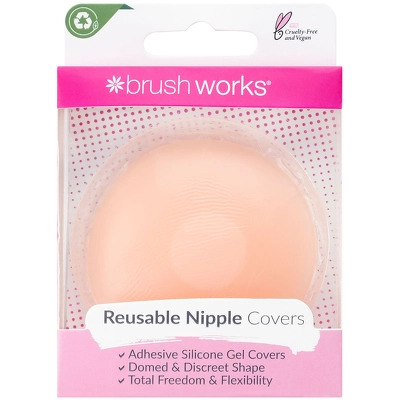 Brushworks Reusable Silicone Nipple Covers 1 pair