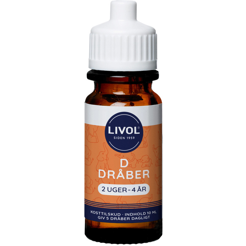 Livol D3 Dråber 2 Uger - 4 År 10 ml