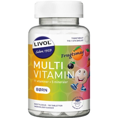 Livol Multivitamin Kids Fruit Flavour 150 Pieces