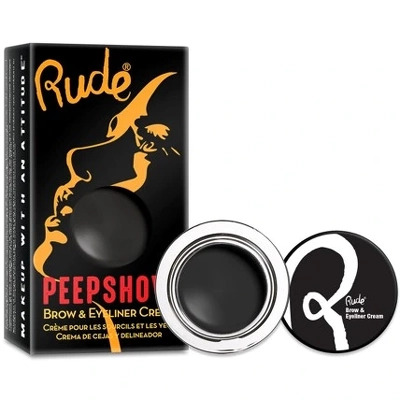 Rude Cosmetics Peep Show Brow & Eyeliner Cream 3,6 gr. - Dark Side