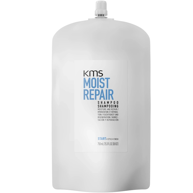 Se KMS MoistRepair Shampoo Pouch 750 ml hos NiceHair.dk