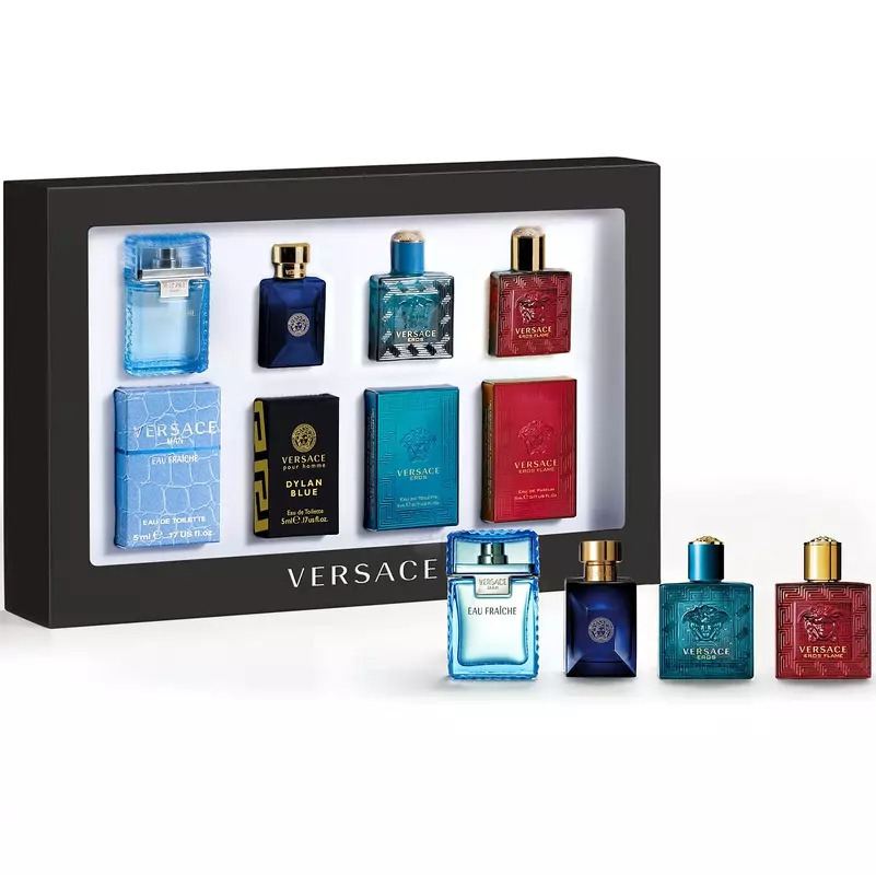 Versace Mini Deluxe Gift Set For Men 4 x 5 ml (Limited Edition) thumbnail