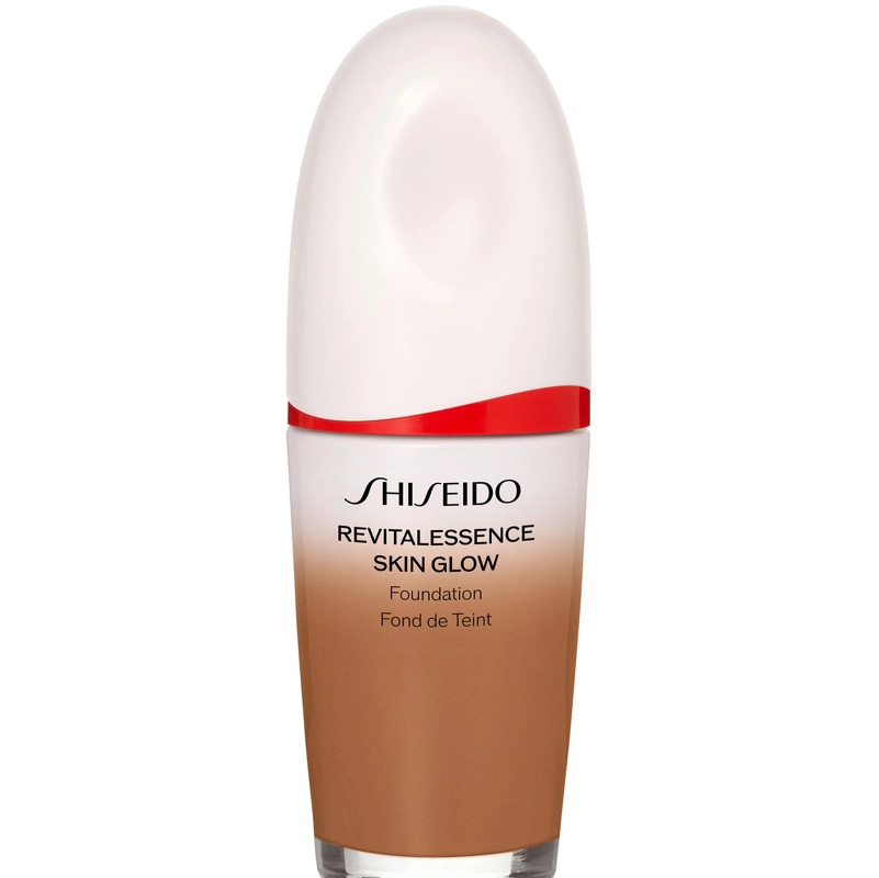 Se Shiseido Revitalessence Glow Foundation 30 ml - 430 Cedar hos NiceHair.dk