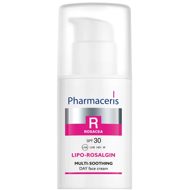 Se Pharmaceris R LIPO-ROSALGIN Meget beroligende ansigtscreme til tør, normal and sensitiv hud SPF 30, 30ml hos NiceHair.dk