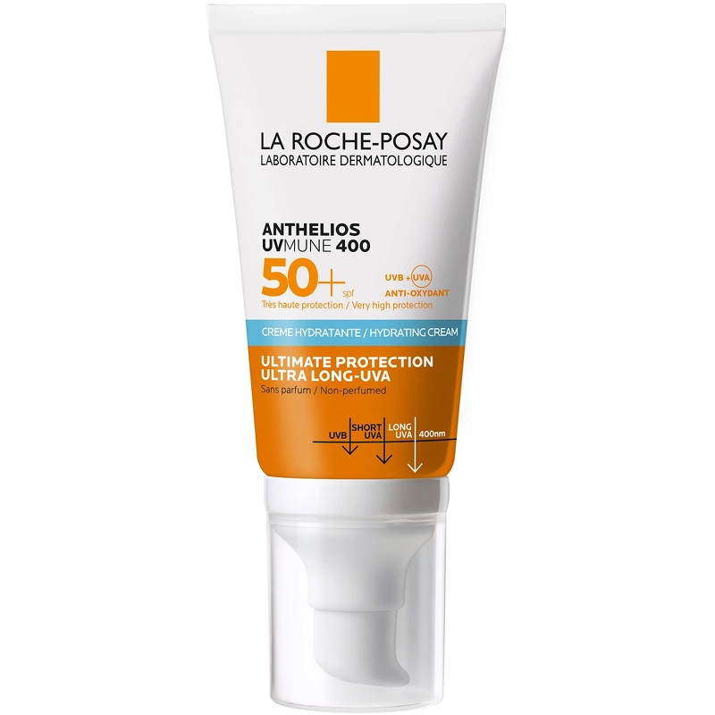 Se La roche-posay innovation anthelios uvmune 400 50+ very high protection hydrating cream 50ml hos NiceHair.dk