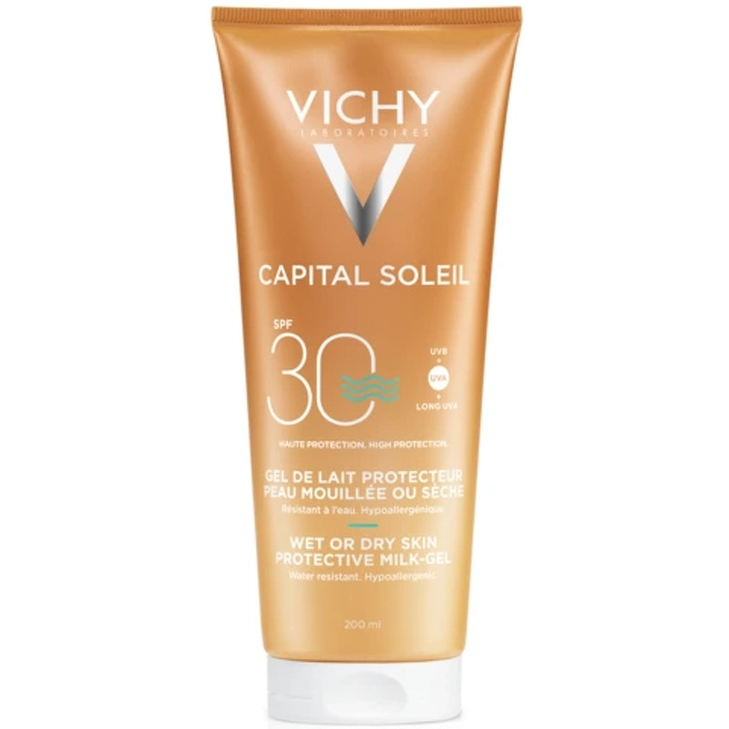 Vichy Capital Soleil Wet/Dry Skin Protective Milk-Gel SPF 30 - 200 ml thumbnail