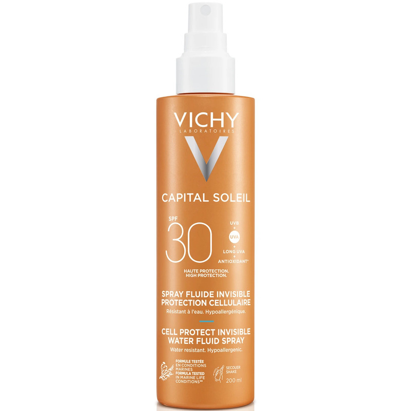 VICHY Capital Soleil Cell Protect Invisible Water Fluid Spray SPF30 200 ml