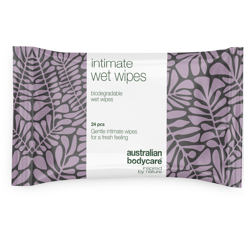 Intim Vådservietter med Tea Tree Oil 24 stk. â til daglig intimpleje ved uønsket lugt, kløe og tørhed - 1 stk.
