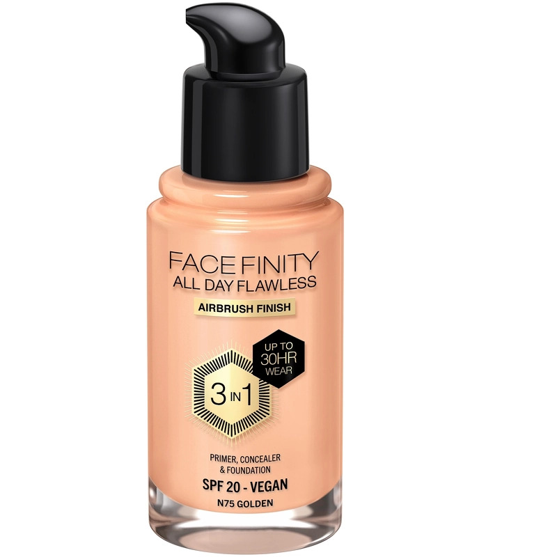 Max Factor Facefinity Flawless 3-In-1 Foundation Restage 30 ML - Golden 075