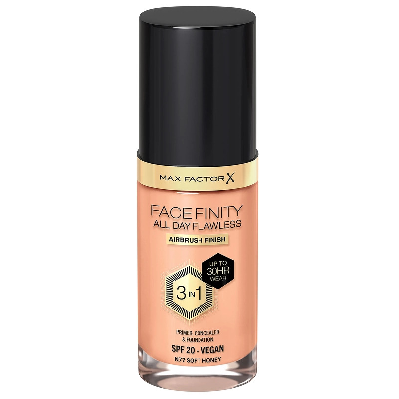 MAX FACTOR All Day Flawles 3in1 Foundation N77 Soft honey