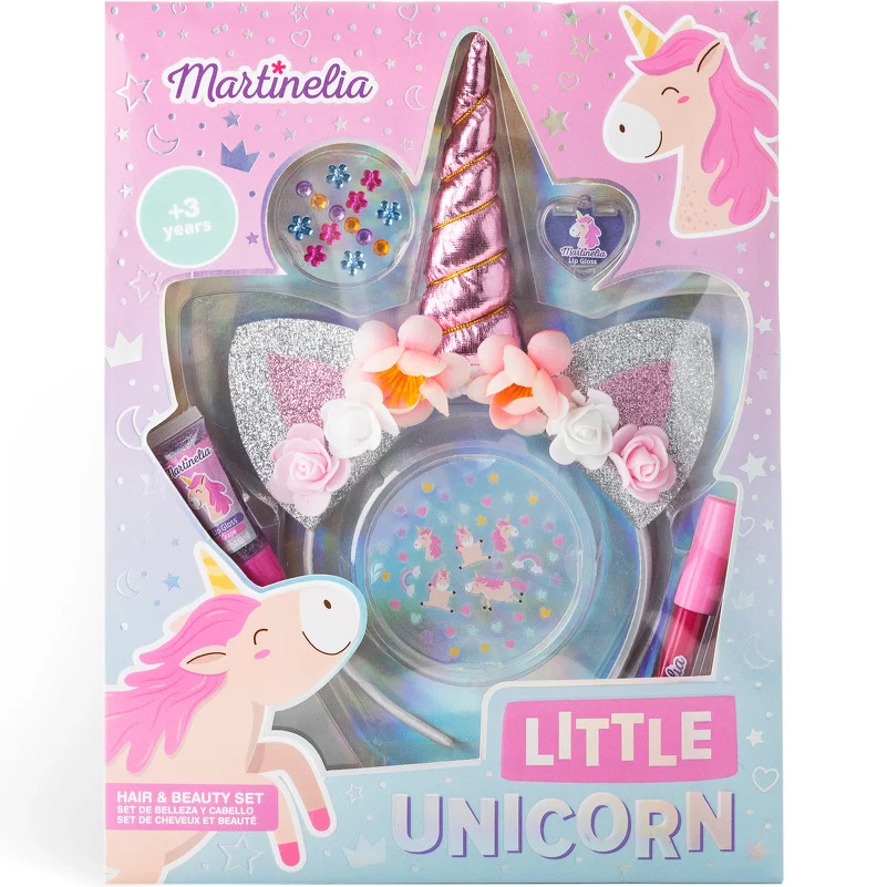 Se Martinelia - Little Unicorn - Hårbånd Og Makeup Sæt Til Børn hos NiceHair.dk