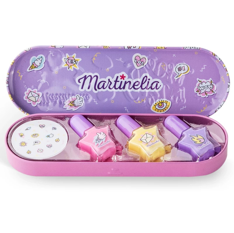 Martinelia Super Girl Nail Polish & Stickers Tin Box thumbnail