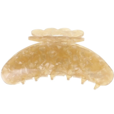 By Stær AGNES Hair Clip Large - Champagne Marble