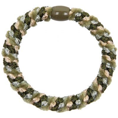 By Stær BRAIDED Hairtie - Velvet Mix Green/Gold